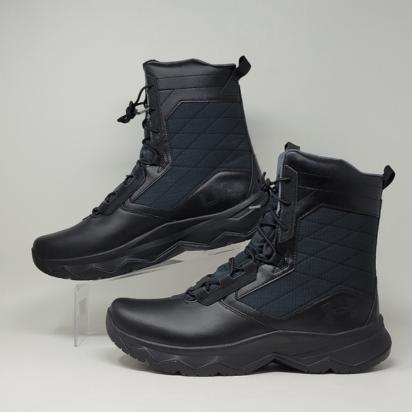 Under Armour UA Stellar G2 Tactical Boots  Black 3024946-001 Men's Size 14 New - Picture 2 of 9